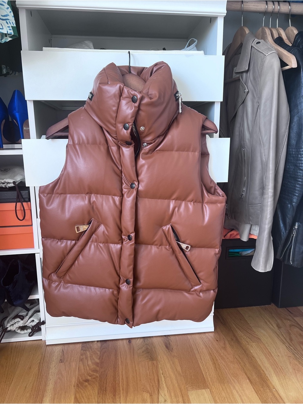 SAM. Brown Puffer Vest